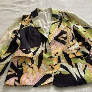 Floral Patterned Blazer